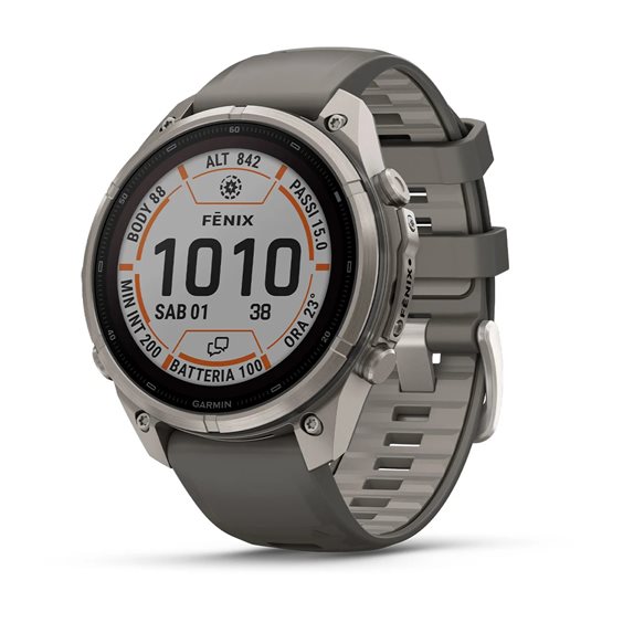 Smartwatch Garmin Uomo fēnix® 9 Pro in Titanio 010-04338-01 - 010-04338-01